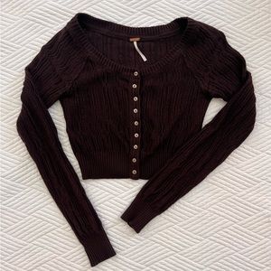 Free people chocolate sweater new without tags size s